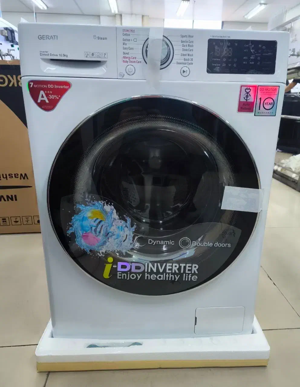 لباسشویی 10/5 کیلویی مارک گراتی|ماشین لباسشویی و خشککن لباس|قم, علی آباد|دیوار