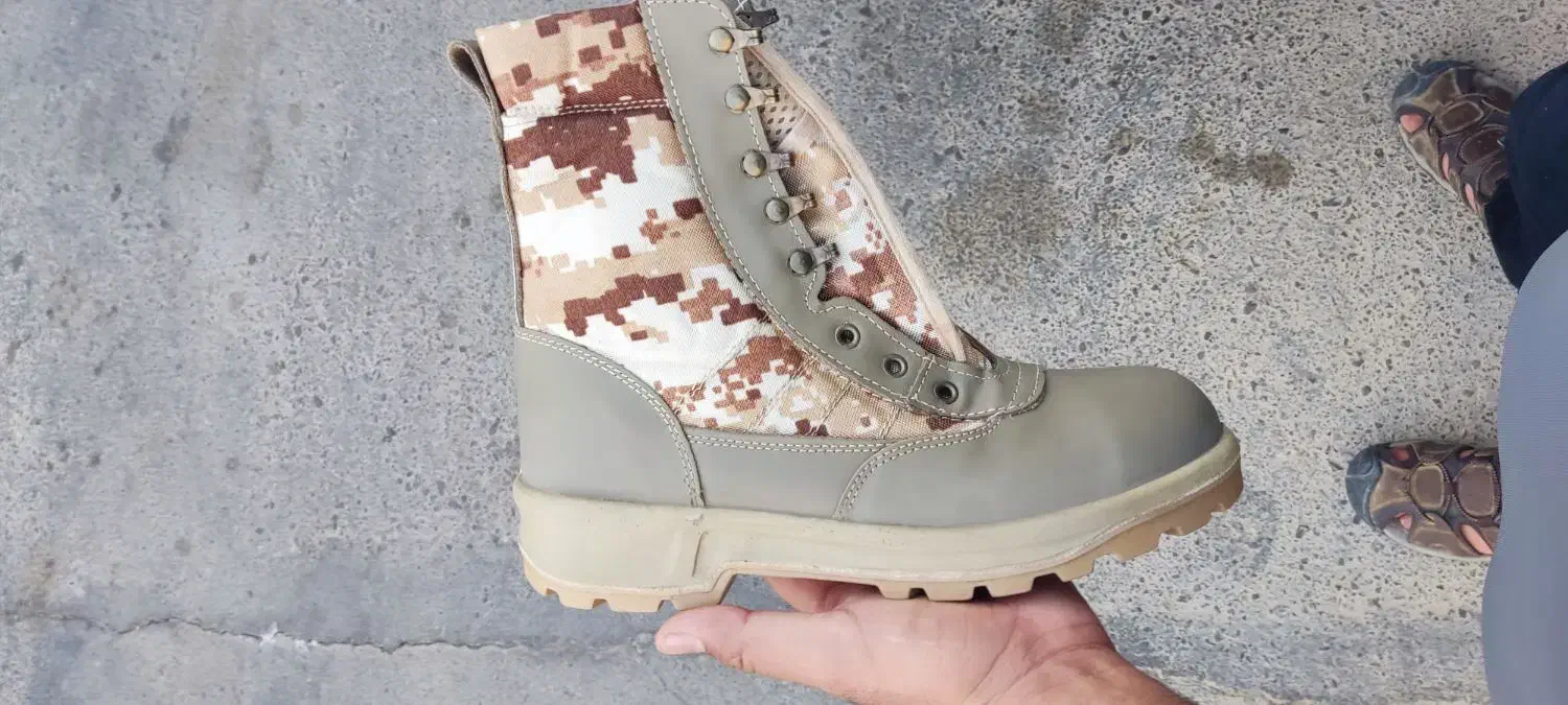 پوتین دیجیتال خاکی ساق بلند ساتر و مشکی|کیف، کفش، کمربند|بیرجند, |دیوار