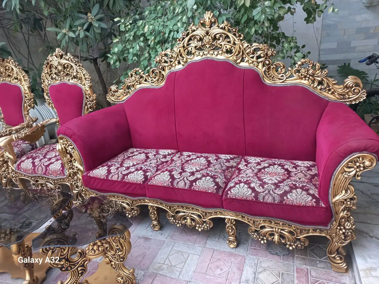 مبل سلطنتی ۹ نفره|مبلمان خانگی و میز عسلی|فاضل آباد, |دیوار