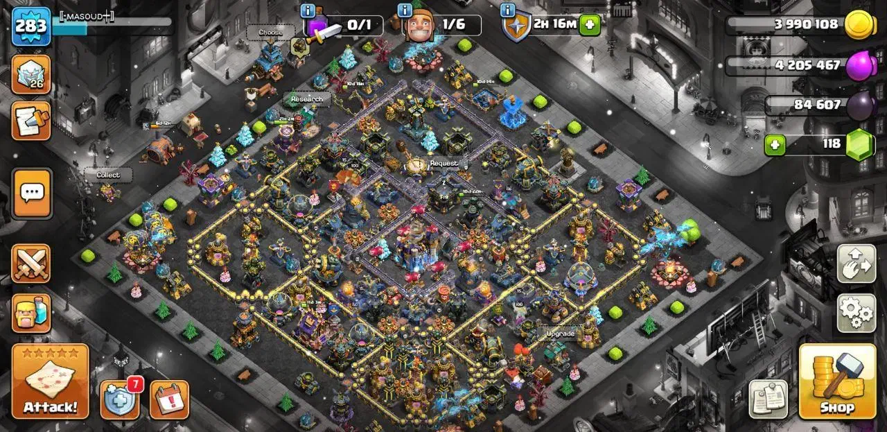 اکانت گاد کلش لول 283|کنسول، بازی ویدئویی و آنلاین|خوی, |دیوار