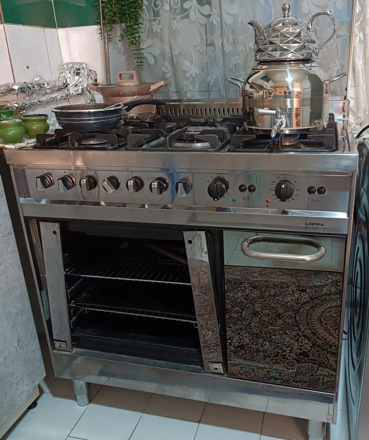 فر گاز وتستر ایتالیایی لوفرابدنه آلومینیوم Lofra|اجاق گاز و لوازم برقی پخت‌وپز|کرج, کرج نو|دیوار