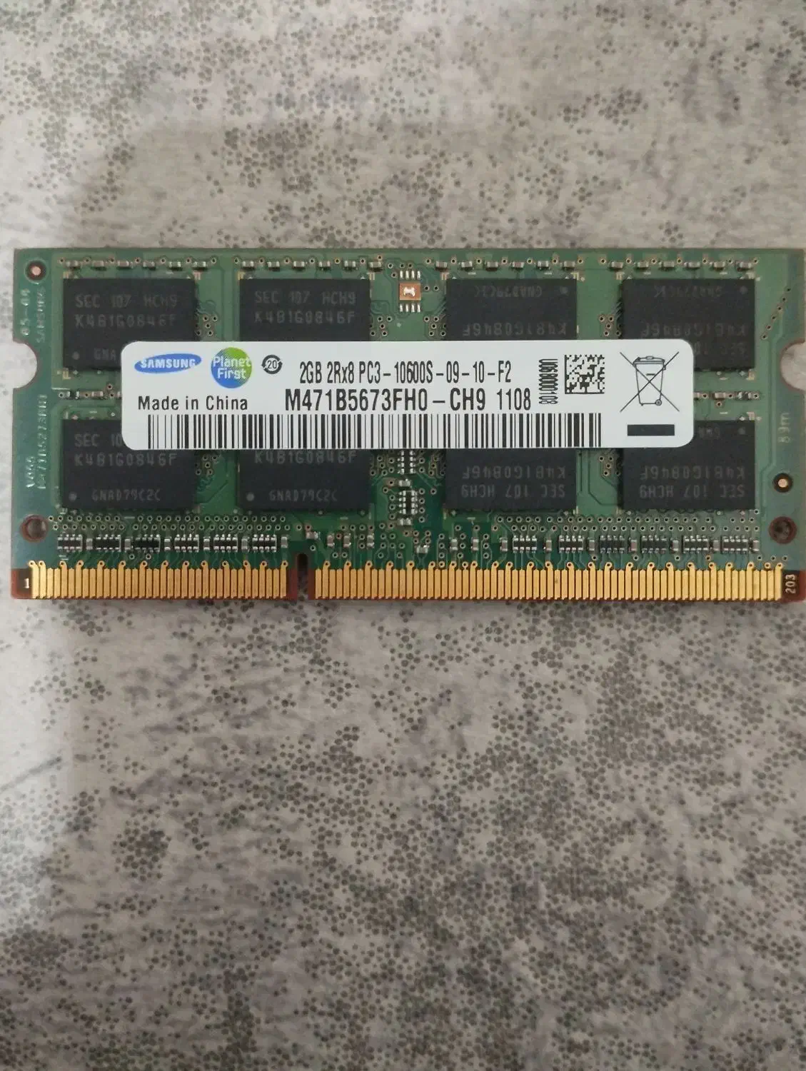 رم ۲ گیگ ddr3 سامسونگ 10600s|قطعات و لوازم جانبی رایانه|نجف‌آباد, هفده شهریور|دیوار