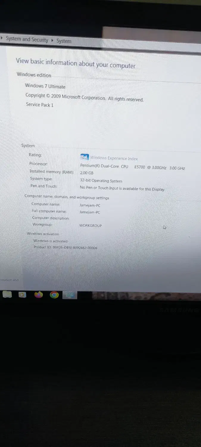 سیستم کامل مانیتور سامسونگ و کیس بدون هارد سالم|رایانه رومیزی|قم, بکایی|دیوار
