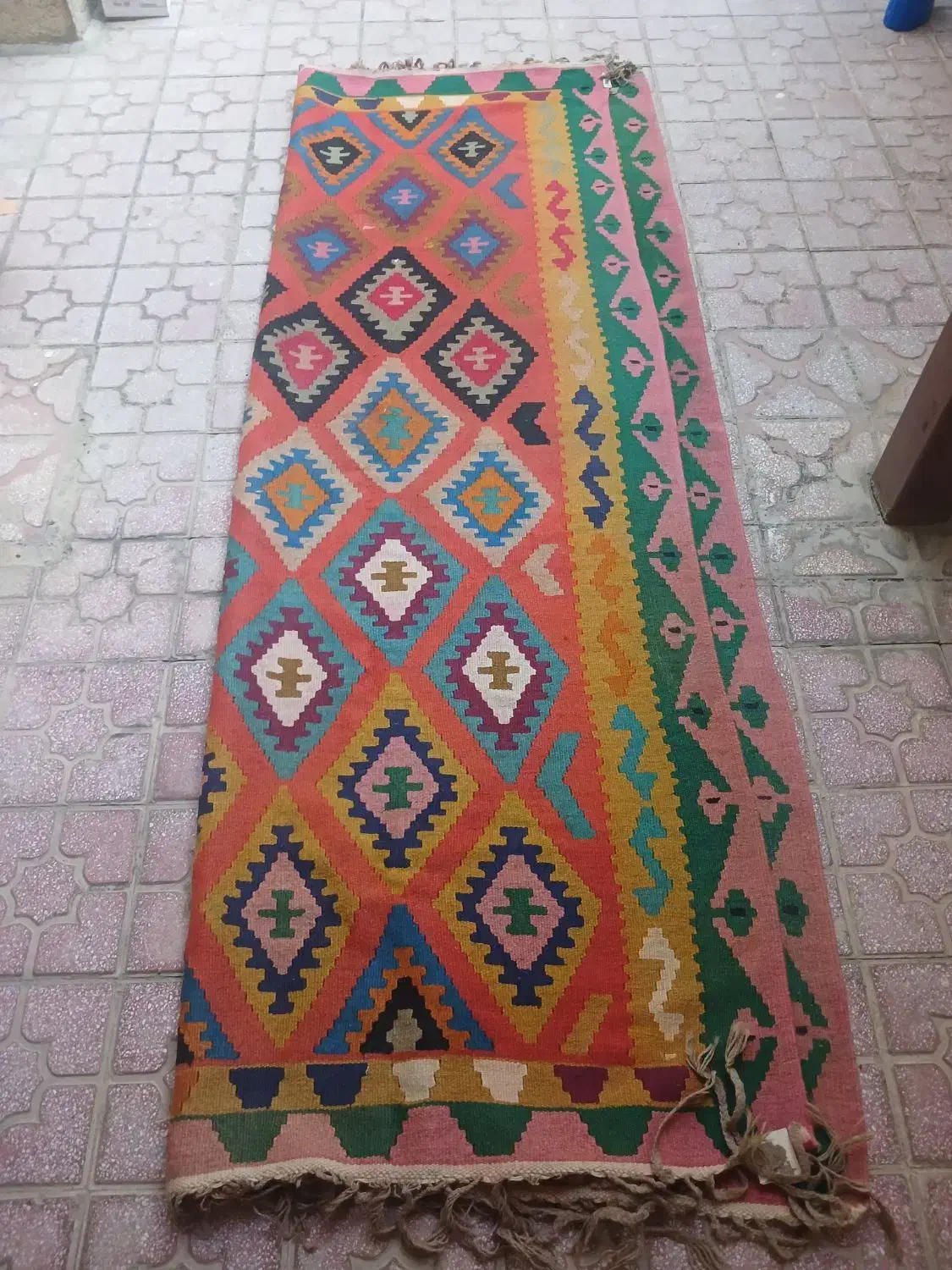 گلیم|گلیم، جاجیم، گبه|همدان, |دیوار