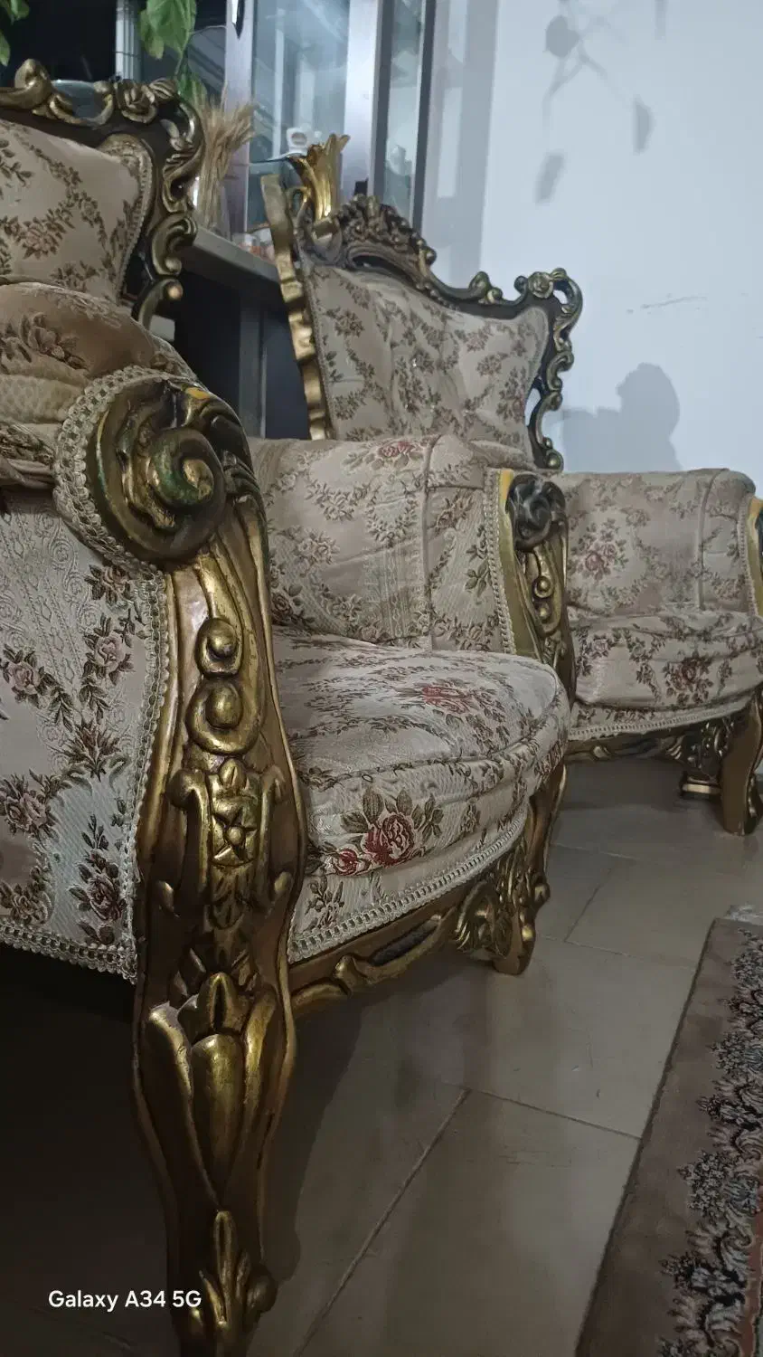 مبلمان استیل با جلو مبلی|مبلمان خانگی و میز عسلی|بابل, |دیوار