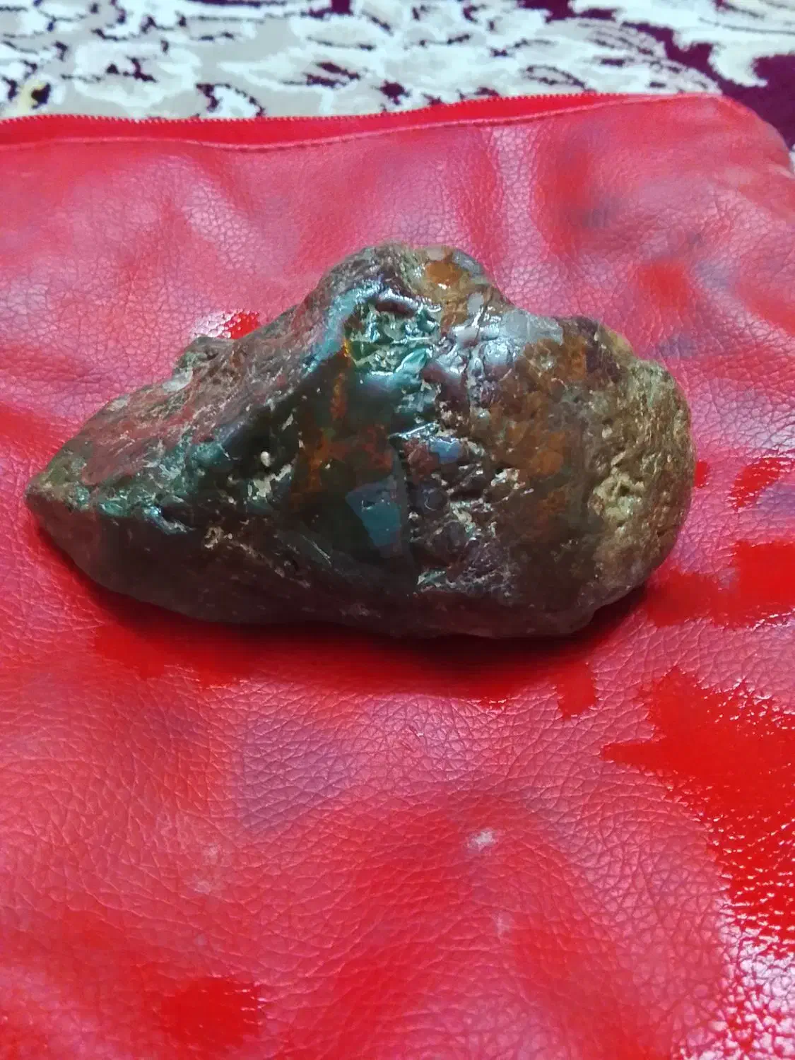 سنگ فیروزه سبز کمیاب|جواهرات|فلاورجان, |دیوار