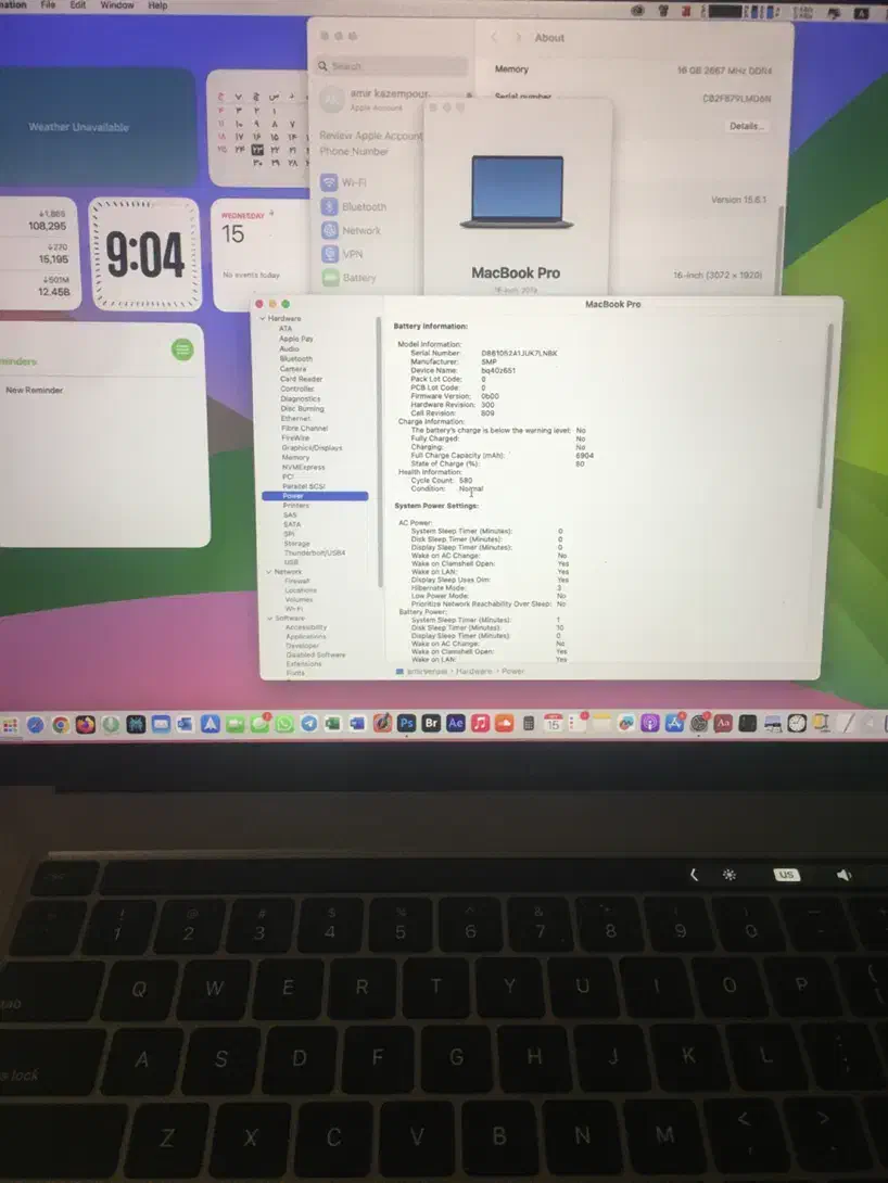 macbook pro 2019 i9 1TB 16 4g|رایانه همراه|تهران, حکیمیه|دیوار