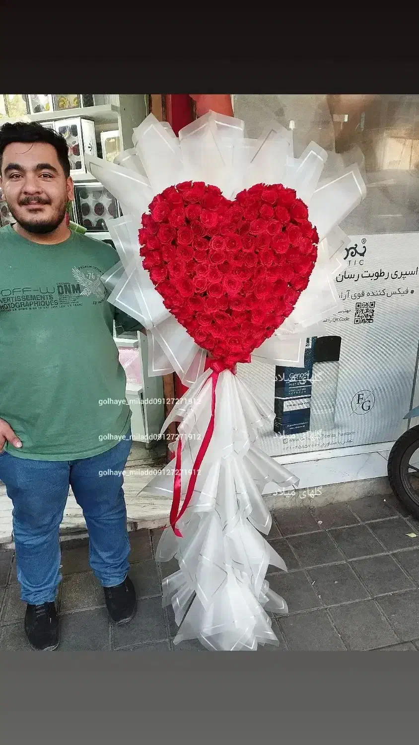 باکس دسته گل رز ژیپسوفیلا تولد سالگرد ازدواج|گل و گیاه طبیعی|تهران, آهنگ|دیوار