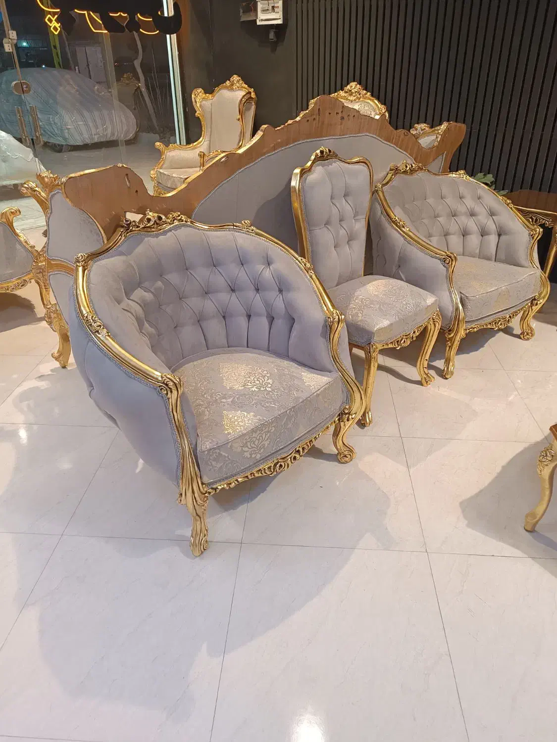 مبل استیل کلاسیک زمرد سلطنتی|مبلمان خانگی و میز عسلی|مشهد, گرجی علیا|دیوار