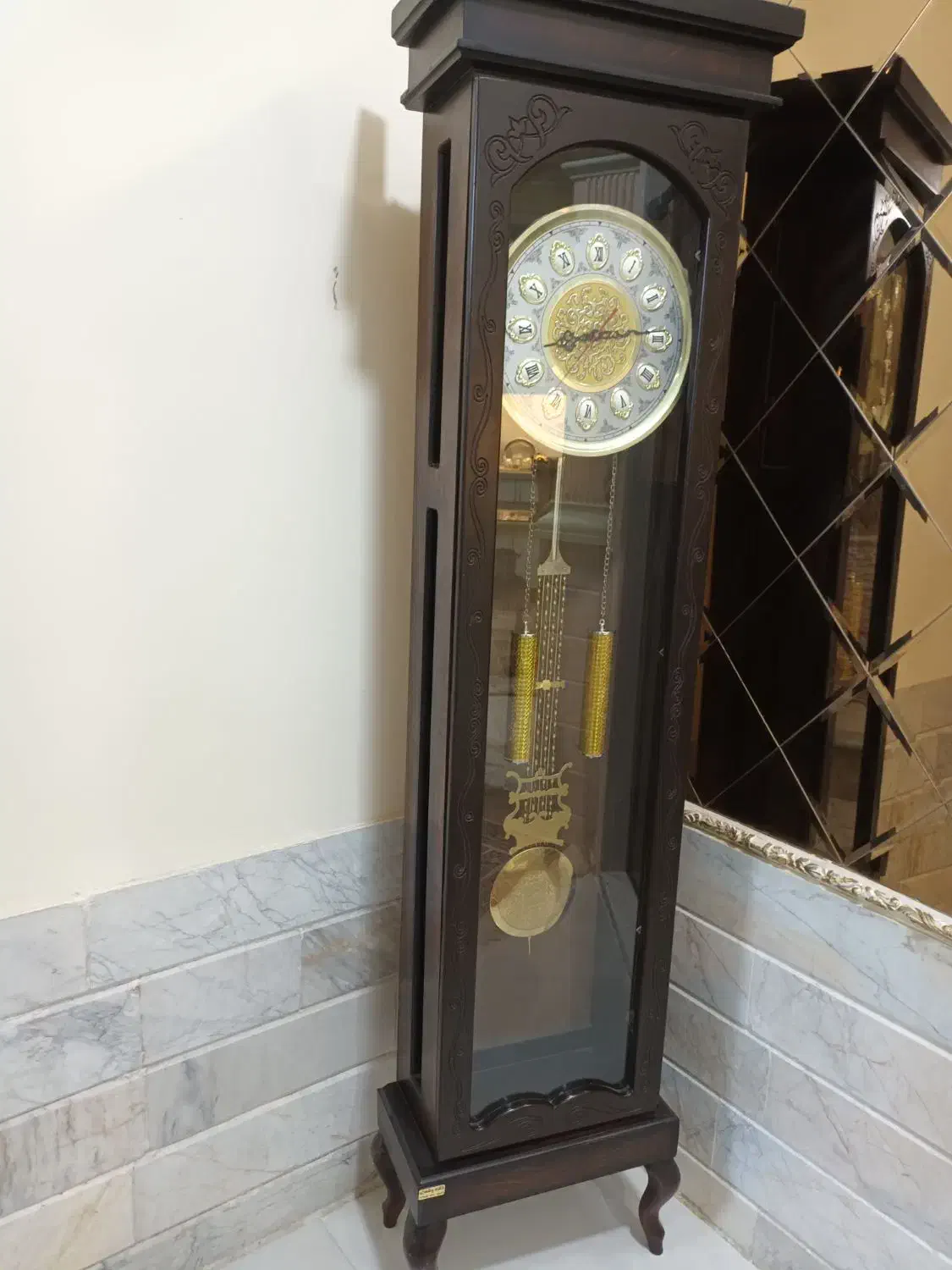 ساعت ایستاده پاندولی|ساعت دیواری و تزئینی|کاشمر, |دیوار