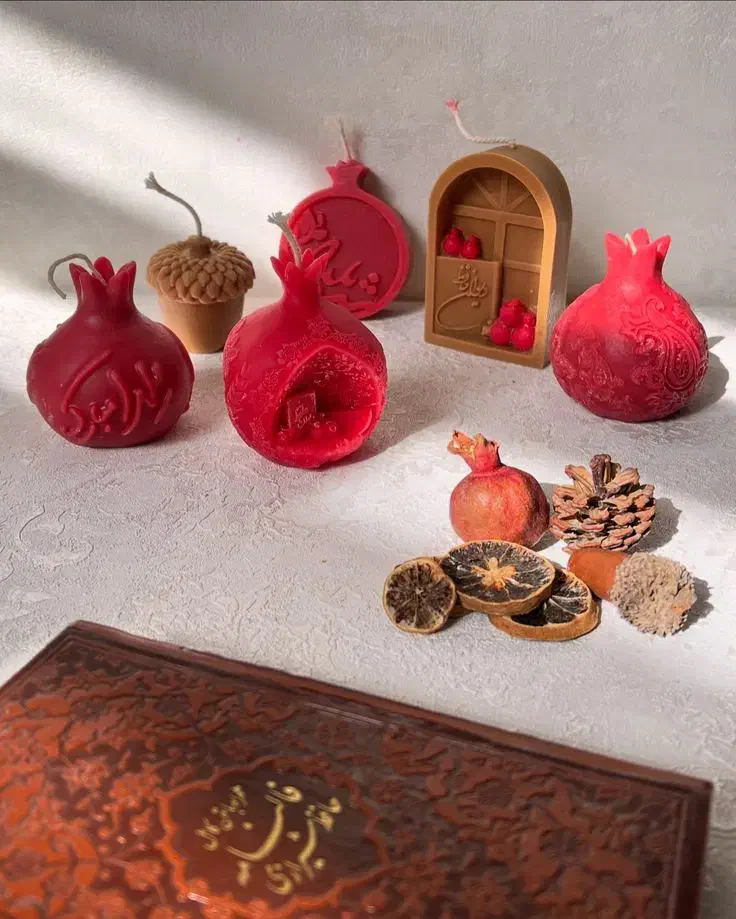 شمع یلدایی کریسمس ولنتاین|صنایع دستی و سایر لوازم تزئینی|قم, زنبیل آباد|دیوار