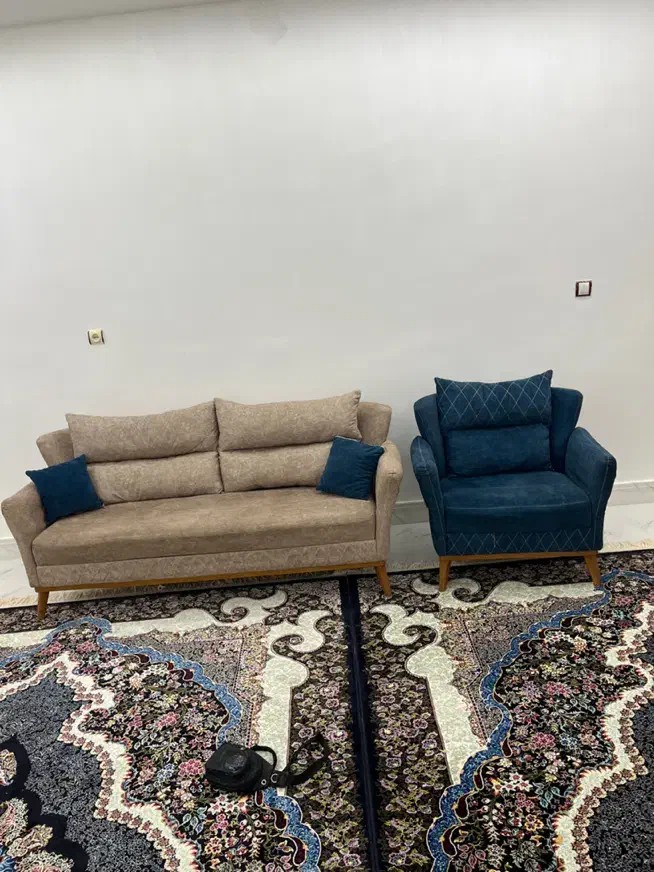 مبل ۷ نفره جمع و جور|مبلمان خانگی و میز عسلی|تاکستان, |دیوار