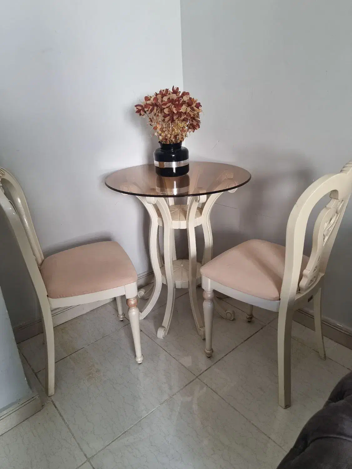 میزوصنلی دونفره|میز و صندلی غذاخوری|قشم, |دیوار