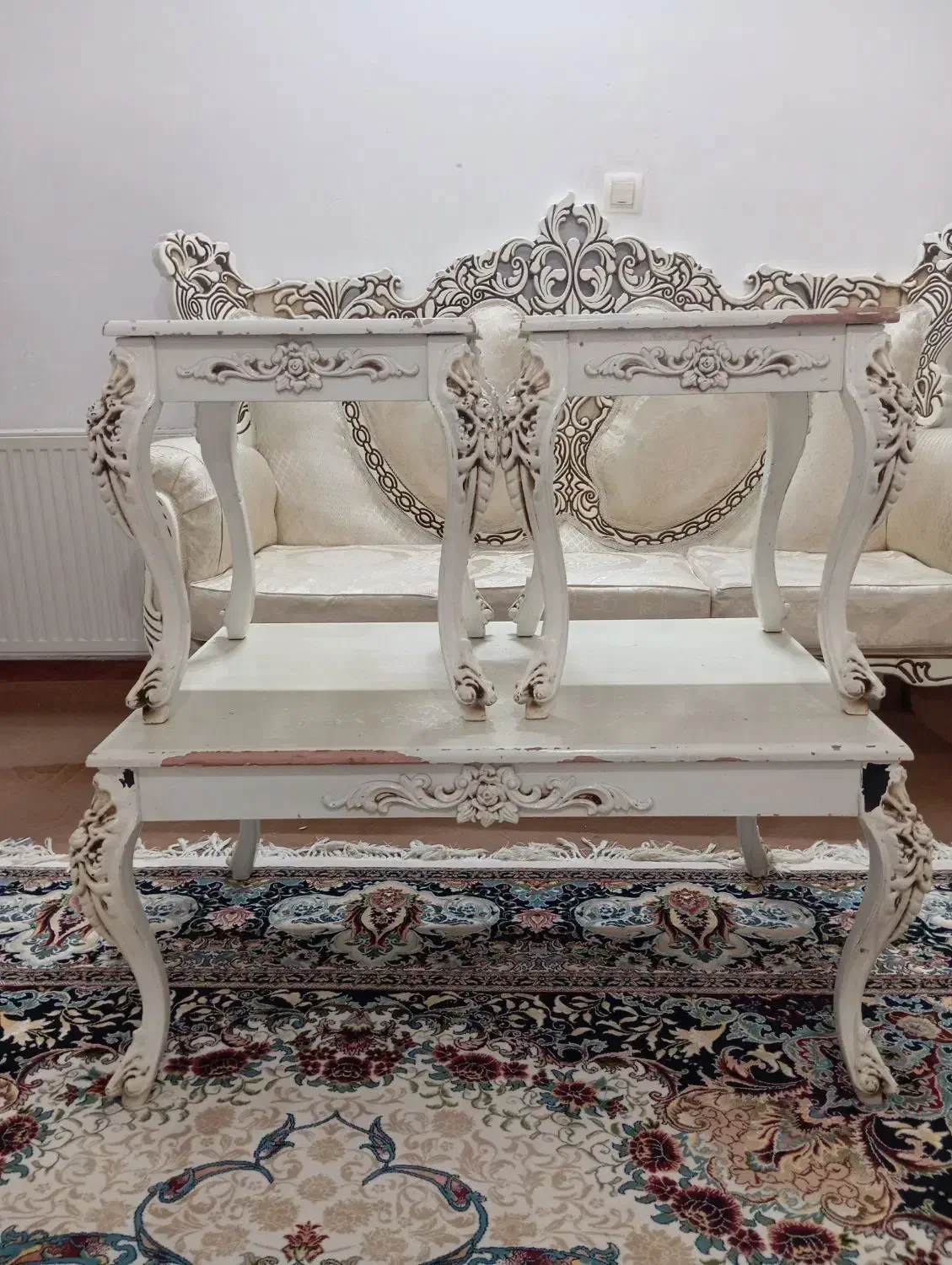 میز عسلی/جلو مبلی چوبی|مبلمان خانگی و میز عسلی|قم, پردیسان|دیوار