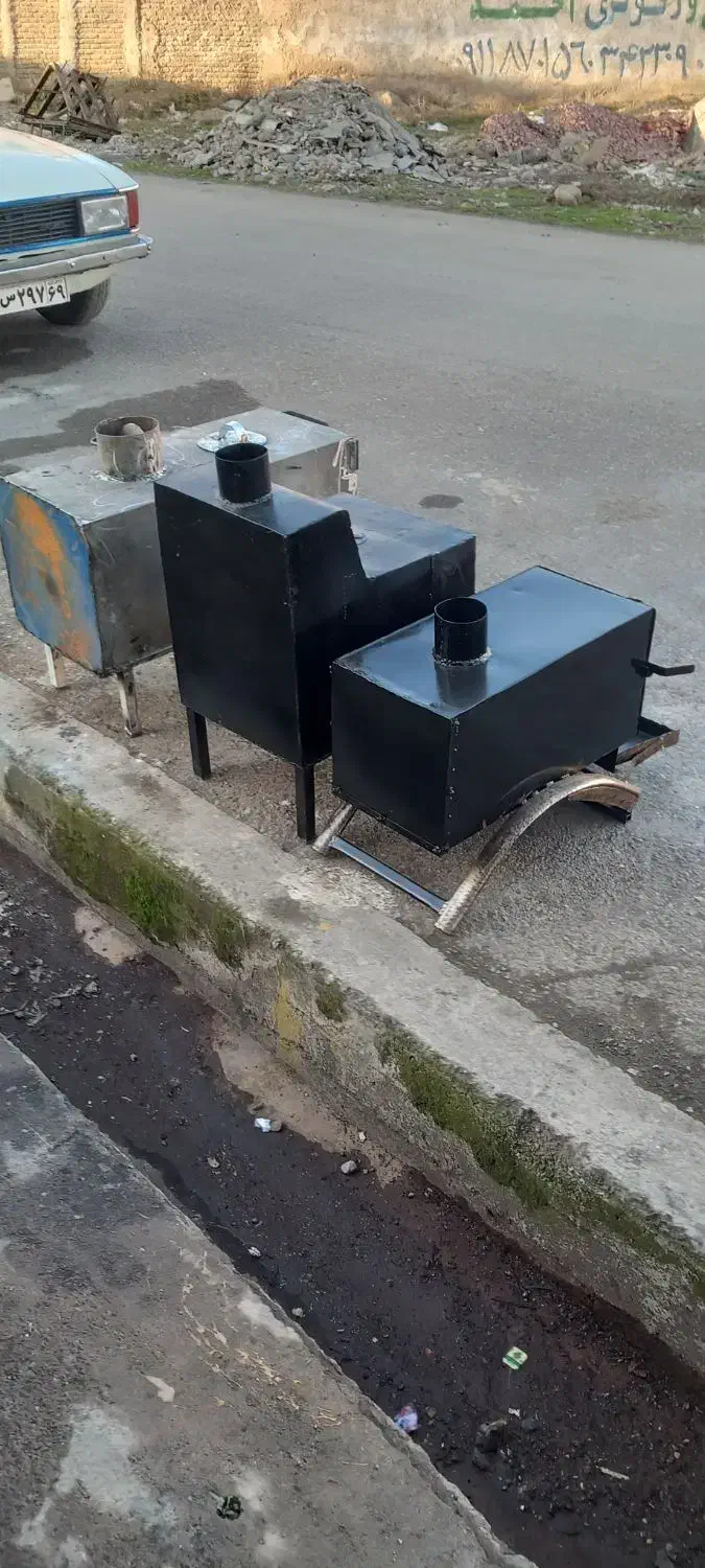 بخاری هیزومی با ورق یک نیم|بخاری، هیتر، شومینه|علی‌آباد کتول, |دیوار