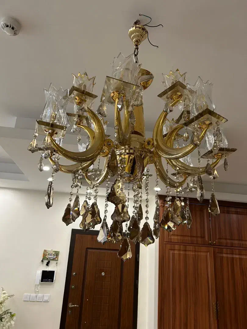 فروش و خریدار لوسترو کنارسالن برنجی و برنزی|لوستر و چراغ آویز|تهران, مجیدآباد|دیوار