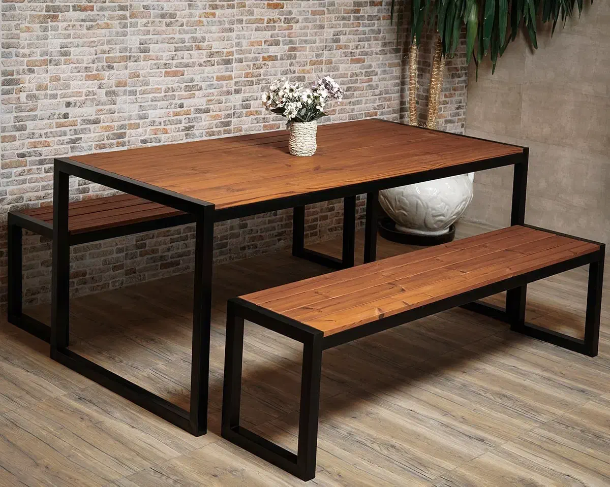 ساخت میز و صندلی های چوبی با چهارچوب فلزی صنعتی|کافیشاپ و رستوران|اصفهان, ملکشهر|دیوار