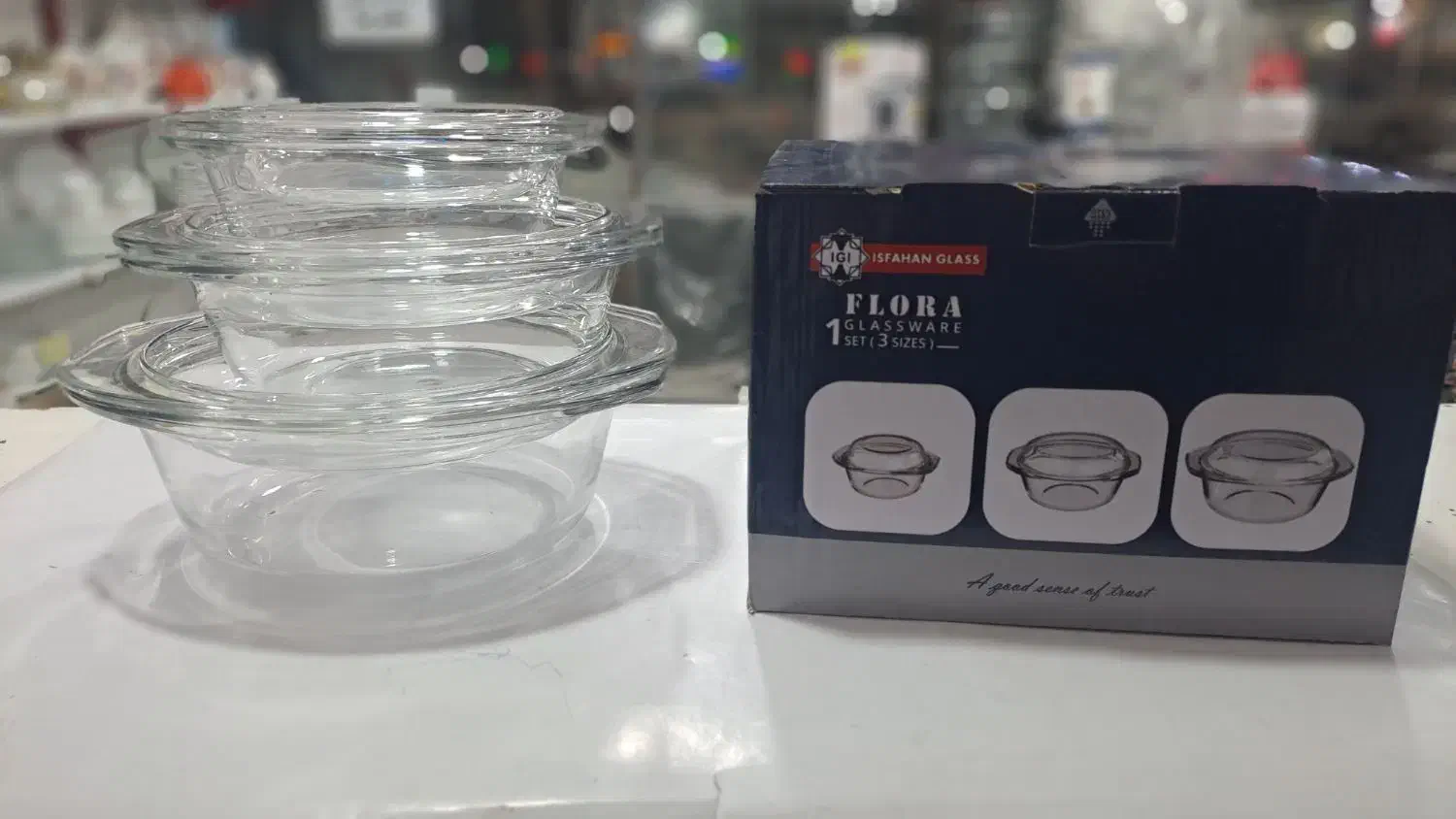 ظروف درب دار ۳تایی پیرکس|ظروف نگهدارنده، پلاستیکی، یکبارمصرف|سبزوار, گلشن|دیوار