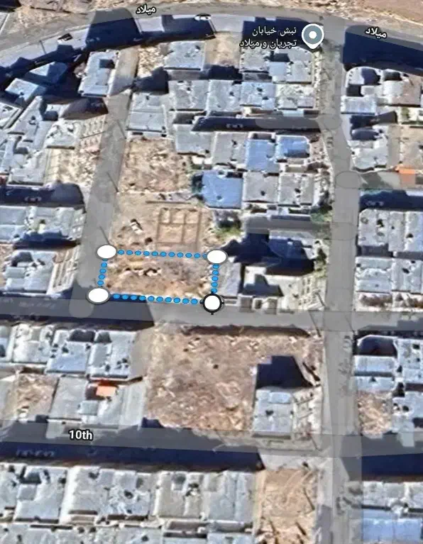 فروش زمین2نبش با مجوز ساخت وپرداختی کامل ساخت ساخت|فروش زمین و ملک کلنگی|ایلام, |دیوار