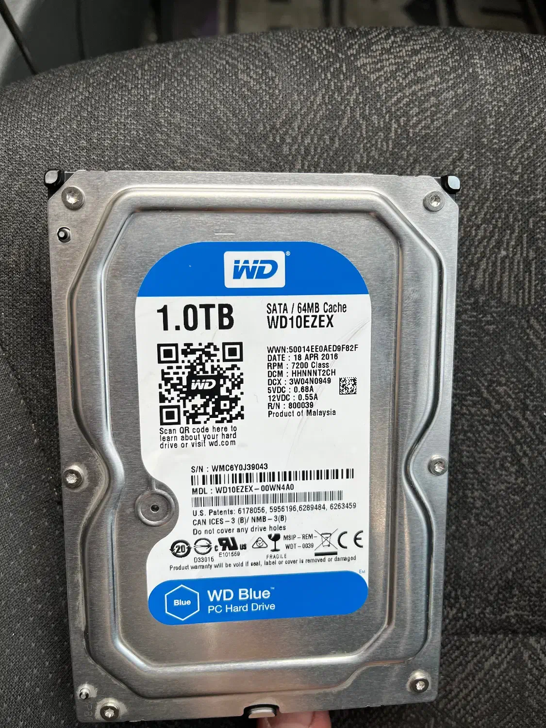 هارد ۱ ترا وسترن آبی سالم/هارد دوربین مداربسته|قطعات و لوازم جانبی رایانه|کرج, کرج نو|دیوار