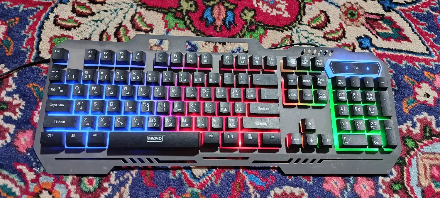 کیبورد گیمینگ آر جی بی دار|قطعات و لوازم جانبی رایانه|مرند, |دیوار