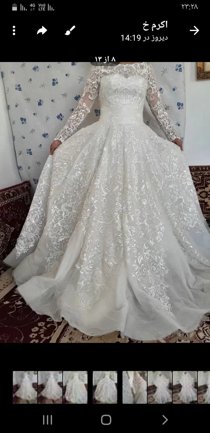 لباس عروس موزون دوز جدید|لباس|زنجان, |دیوار