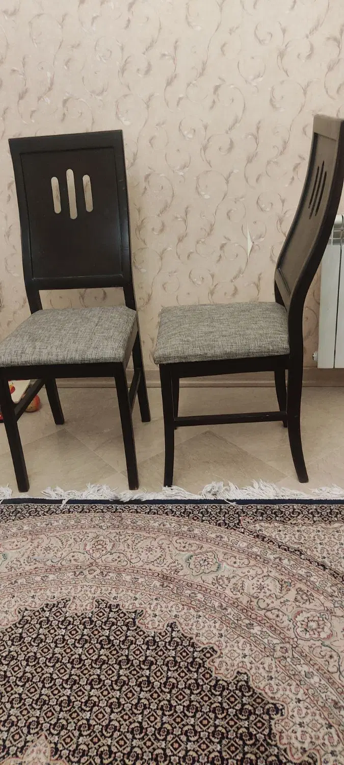 میز نهارخوری ۸ نفره و صندلی رنگ ونگه،روی پارچه|میز و صندلی غذاخوری|تهران, شهرک آزمایش|دیوار