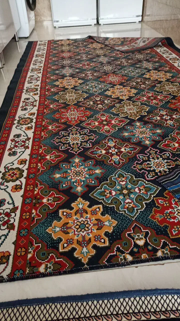 گلیم فرش ا نیم در 2نیم|گلیم، جاجیم، گبه|اراک, |دیوار