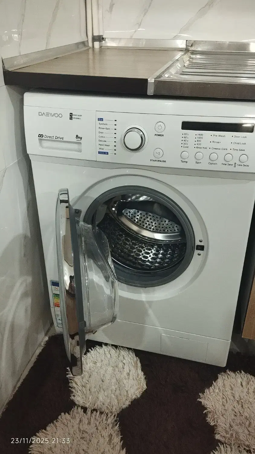 لباسشویی دوو8کیلویی|ماشین لباسشویی و خشک‌کن لباس|اسلام‌شهر, زرافشان|دیوار