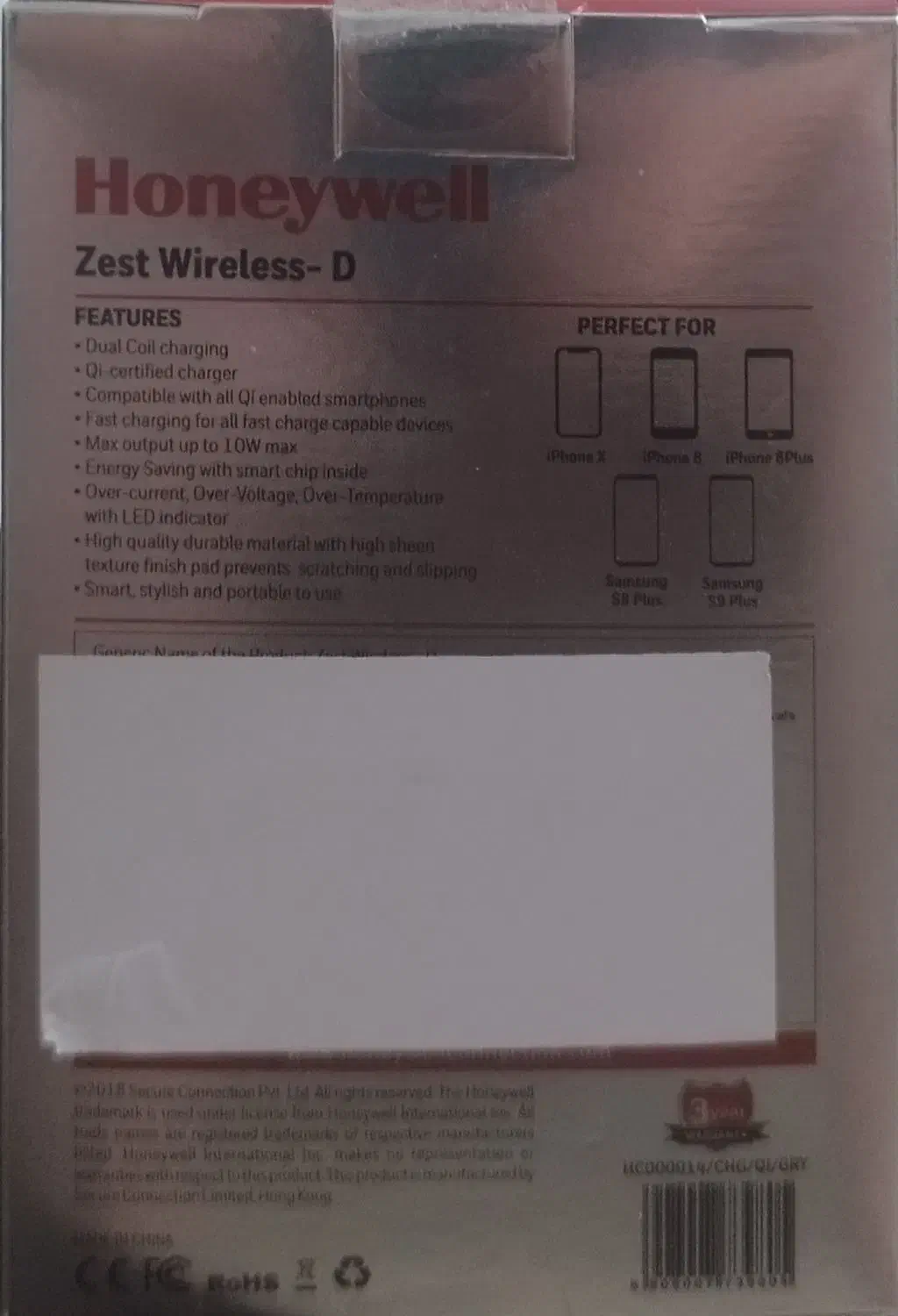 شارژر بی سیم هانیول مدل Zest Wireless  D|لوازم جانبی موبایل و تبلت|قدس, شهرقدس|دیوار