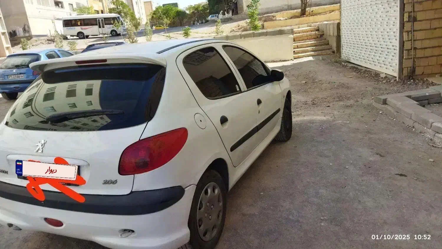 پژو۲۰۶|خودرو سواری و وانت|پرند, فاز ۵|دیوار