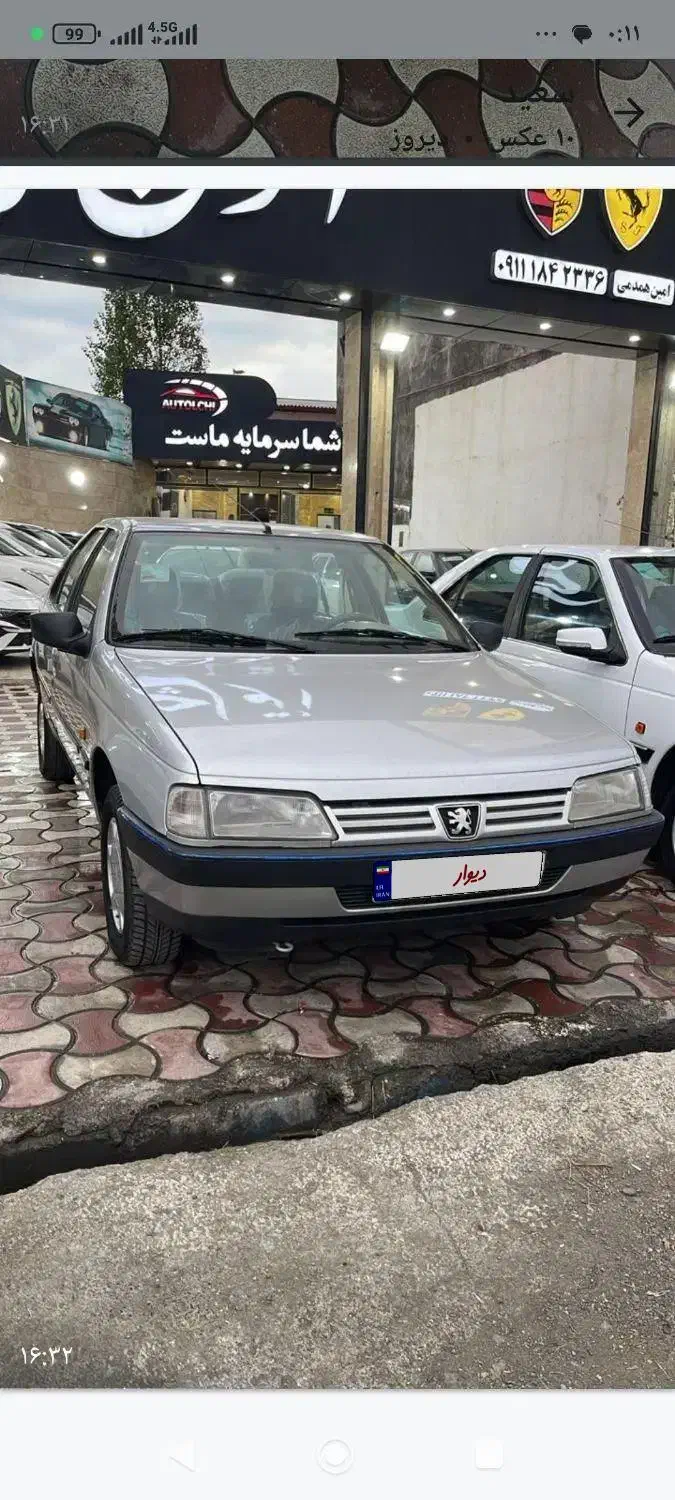 پژو۴۰۵جی ال ایکس دوگانه کارخانه مدل ۹۶دوگانه|خودرو سواری و وانت|تالش, هشتپر|دیوار
