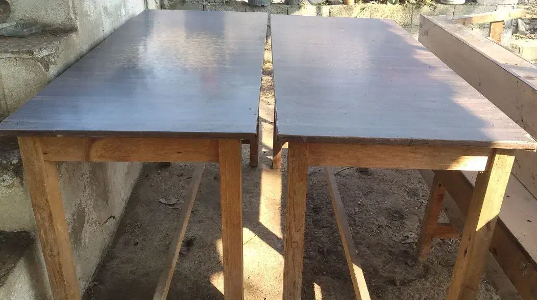 تعدادی میز و نیمکت mdf پایه نراد|کافیشاپ و رستوران|آستانه اشرفیه, |دیوار