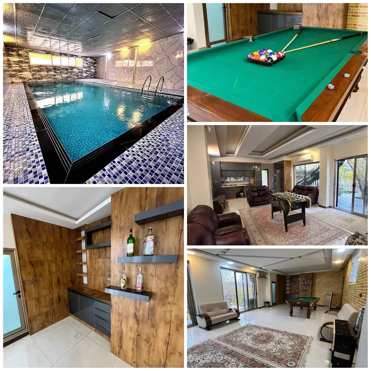 اجاره ویلا در باغبهادران استخر آبگرم باغبادران|اجارهٔ کوتاهمدت ویلا و باغ|باغ بهادران, |دیوار