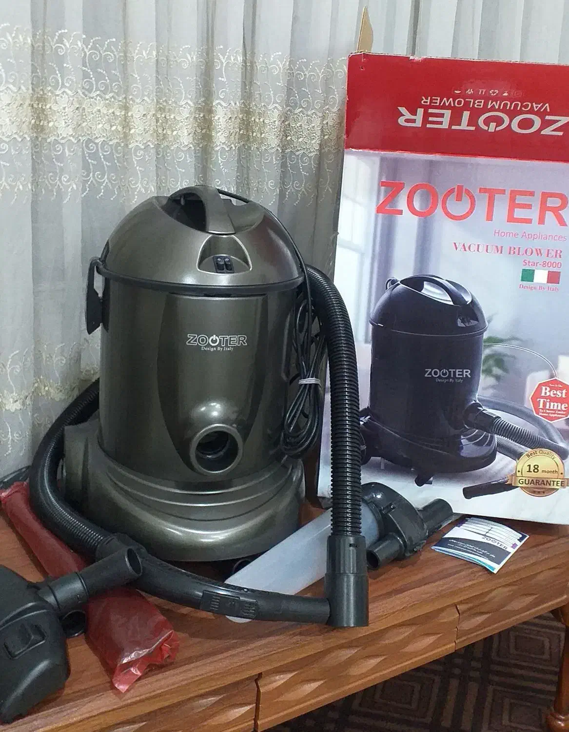 جاروبرقی ZOOTER مدل star 8000|جاروبرقی، جارو شارژی، بخارشو|خمینیشهر, |دیوار