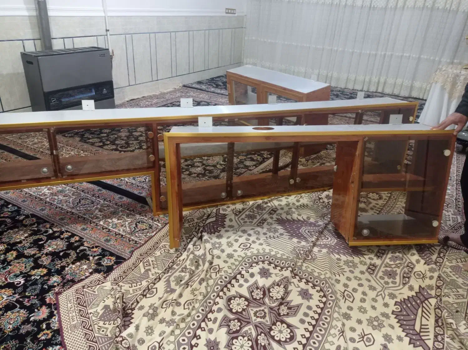 کابینت الومینیوم|بوفه، ویترین، کنسول|لردگان, |دیوار