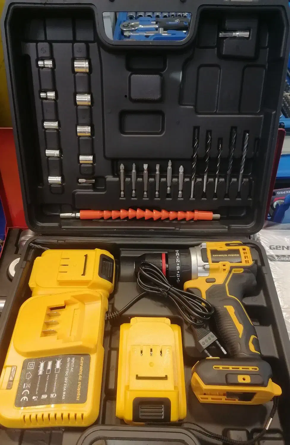 مجموعه ابزار دریل شارژی، تفنگ میخکوب،تراز لیزری|ابزارآلات|تهران, حسنآباد|دیوار