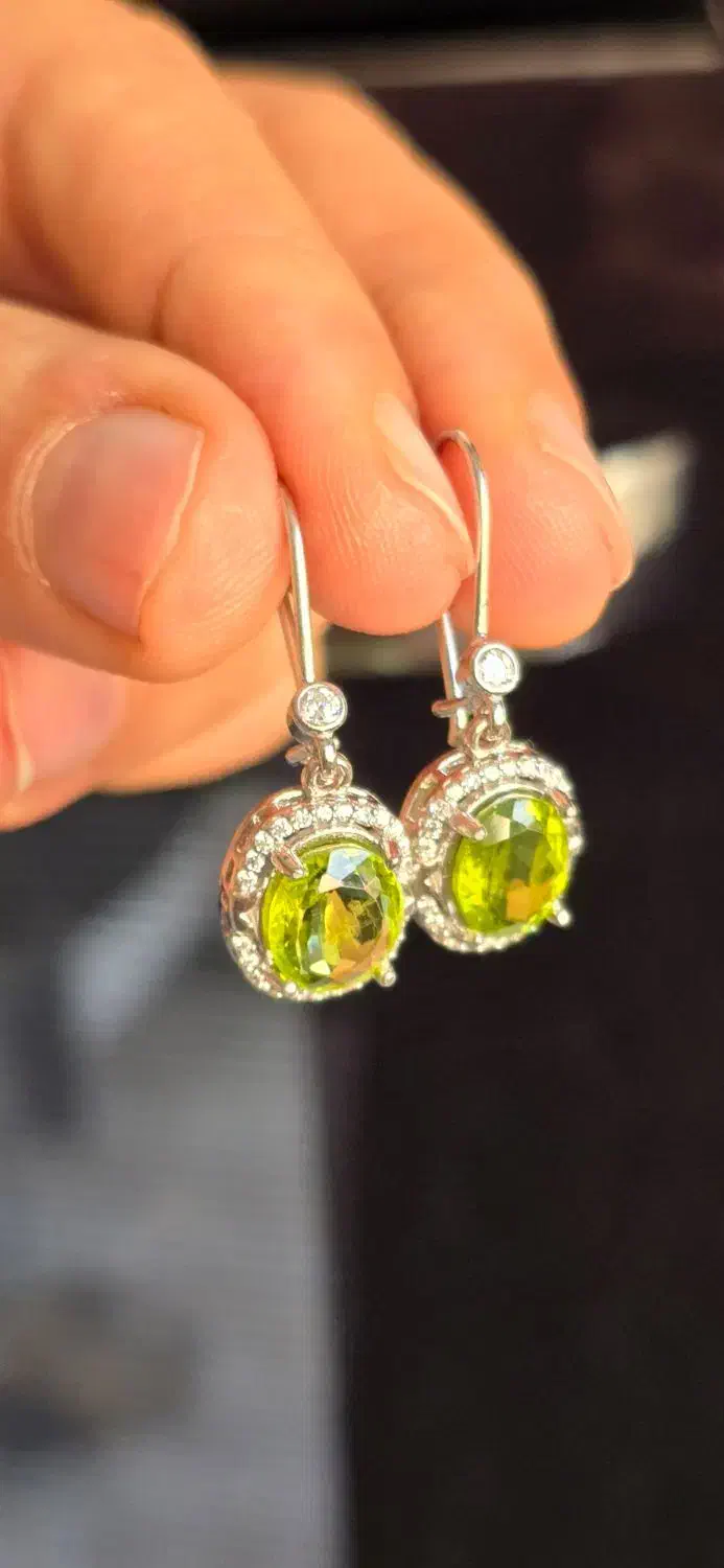 گوشواره زنانه زبرجد عقیق یاقوت زمرد فیروزه گارنت|جواهرات|تهران, دهم فروردین|دیوار