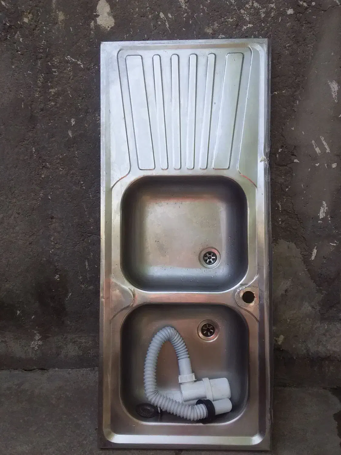 سلام سینک دوقلو|آب‌چکان و نظم‌دهنده ظروف|دورود, |دیوار