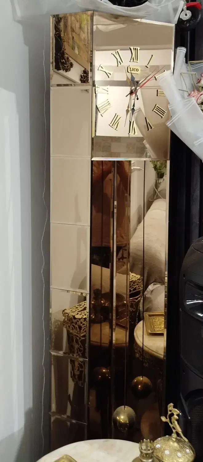 ساعت ایستاده آینه ای و میز تلوزیون|ساعت دیواری و تزئینی|ساوه, |دیوار