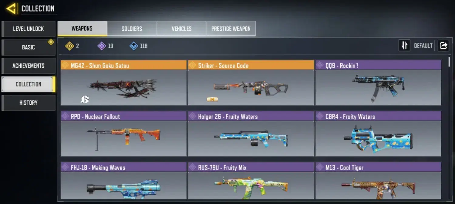 اکانت کالاف دیوتی موبایل داری یک گان لجندmg42|کنسول، بازی ویدئویی و آنلاین|مهربان, |دیوار