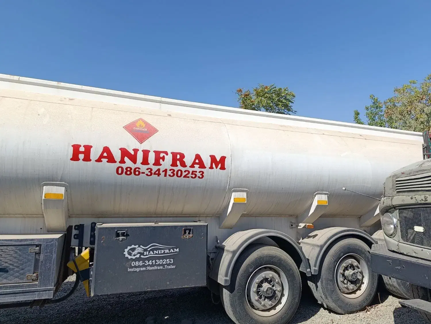 تانکر 4 مواد حنیفرام سند دار|قطعات یدکی و لوازم جانبی|اسلام‌شهر, ملک‌آباد|دیوار