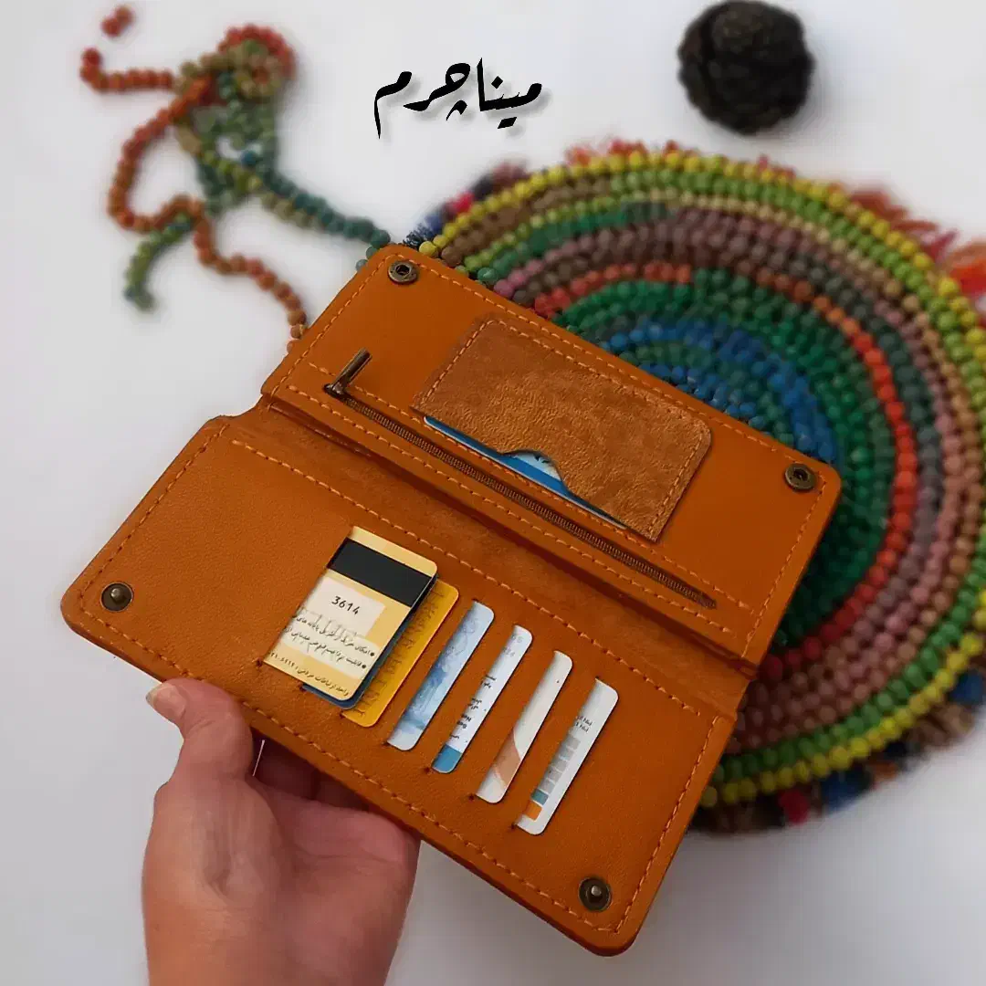 کیف پول وموبایل چرم طبیعی درجه یک|کیف، کفش، کمربند|ارسنجان, |دیوار