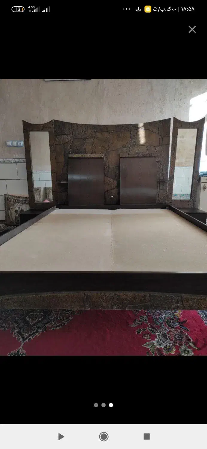 تخت خواب دونفره|تخت و سرویس خواب|مرودشت, علی‌آباد‎|دیوار