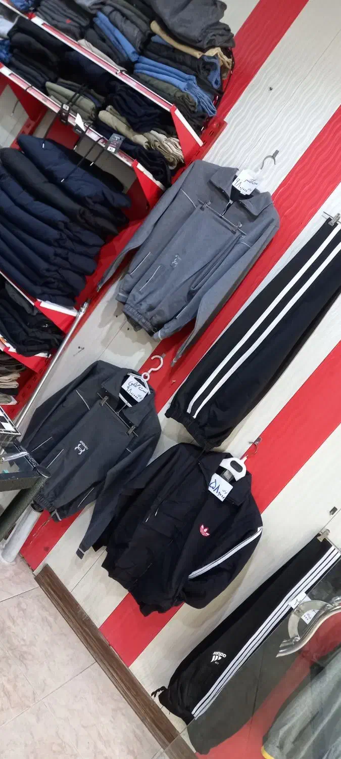 شلوار اسپرت بگ مردانه زنانه جنس کامل نخ خط دار|لباس|اصفهان, مفتح|دیوار