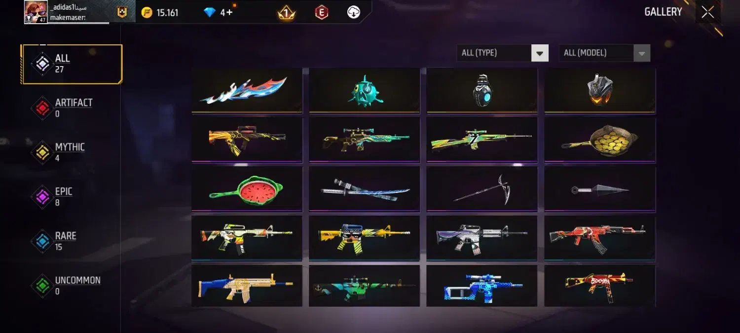 فری فایر اکانت ۱۲۱|کنسول، بازی ویدئویی و آنلاین|میان ولایت, |دیوار