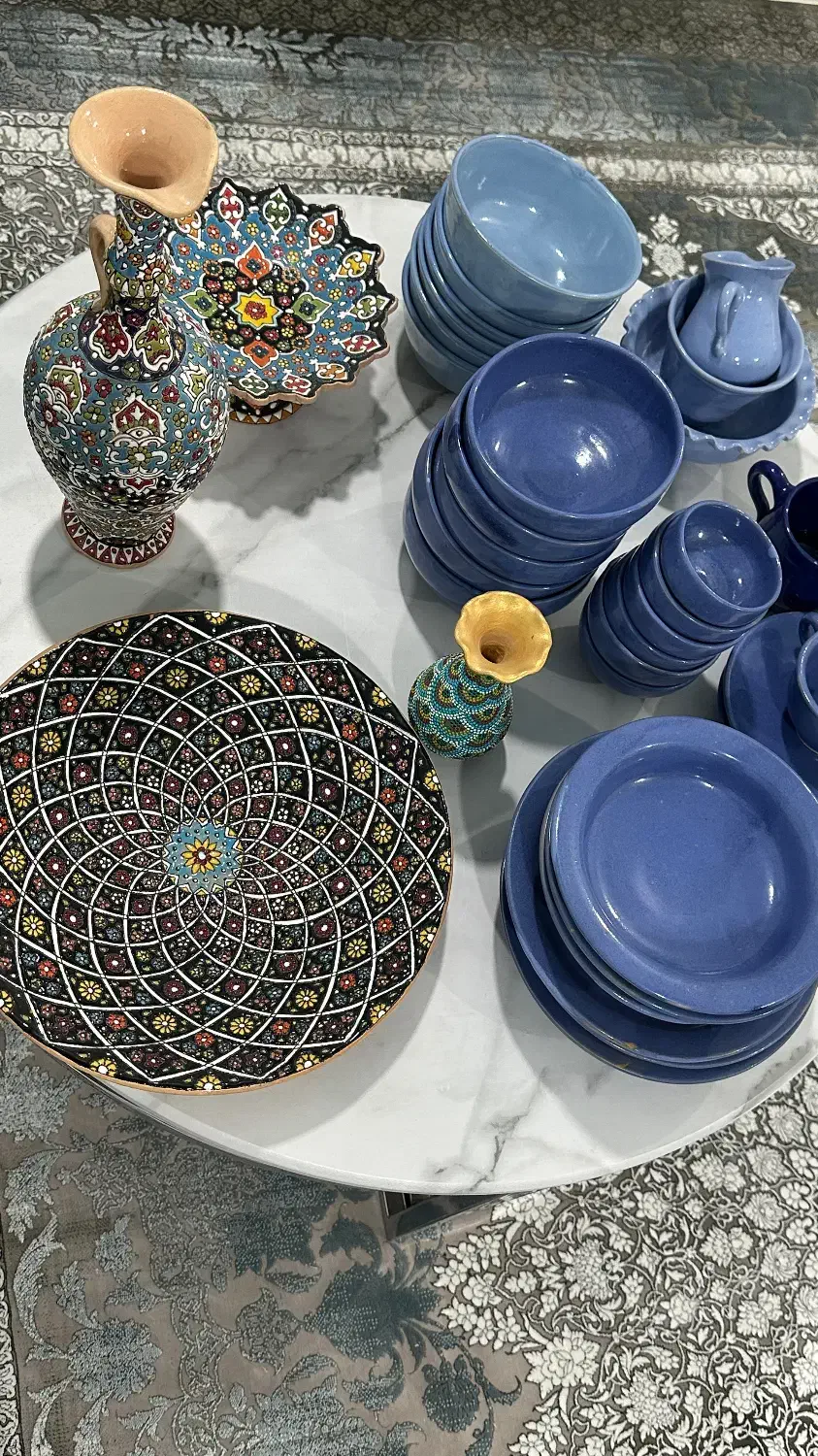 ظروف سفالی و میناکاری|صنایع دستی و سایر لوازم تزئینی|بندر ماهشهر, |دیوار