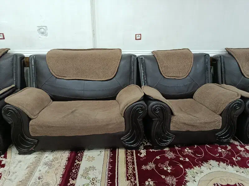 مبل چرم|مبلمان خانگی و میز عسلی|لنده, |دیوار