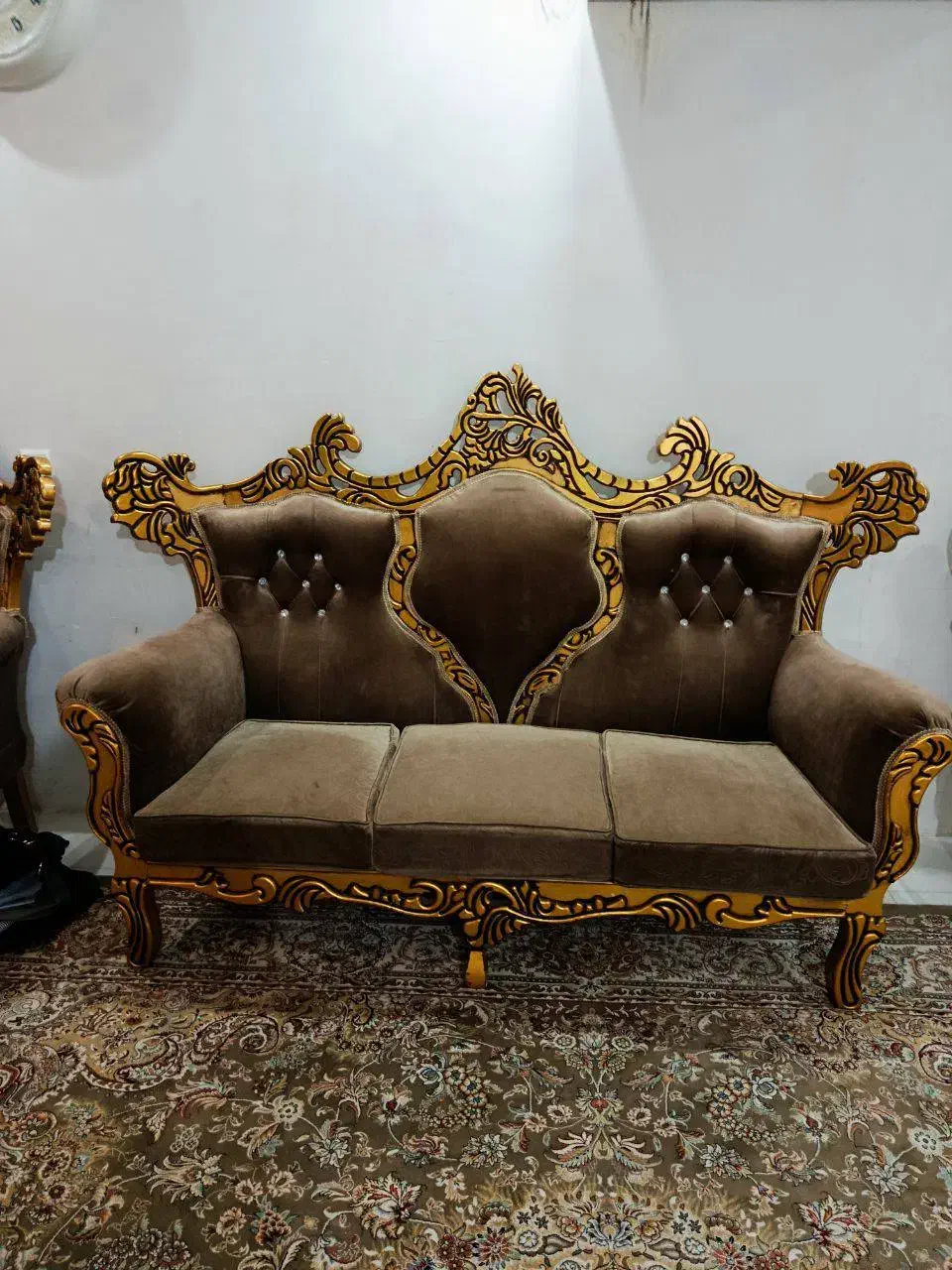 مبل استیل کلاسیک ۹نفره|مبلمان خانگی و میز عسلی|باقرشهر, |دیوار