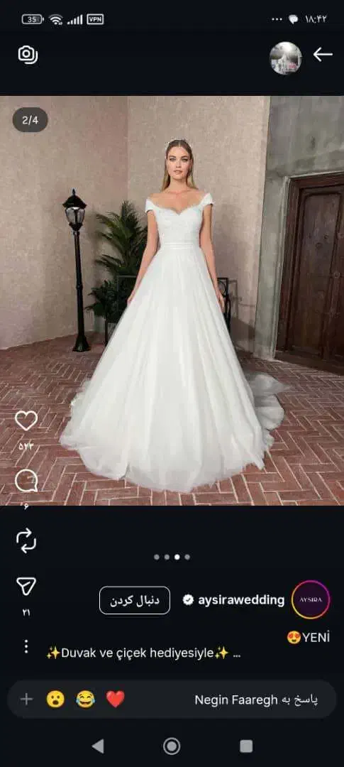 لباس عروس مارک ترک|لباس|تهران, تهرانپارس جنوبی|دیوار